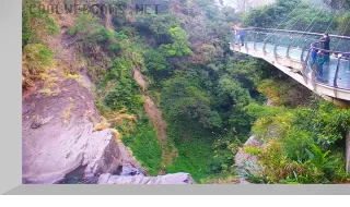 PTZ webcam on the glass bridge of Xiaowulai Waterfall, Taiwan, China