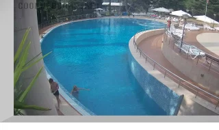 Webcam at the summer pool of the Sanatorium «Znanie», Adler